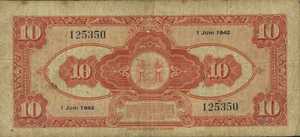 Suriname, 10 Gulden, P89a