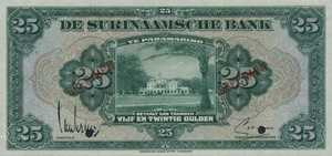 Suriname, 25 Gulden, P90s