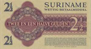 Suriname, 21/2 Gulden, P109
