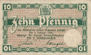 Germany, 10 Pfennig, B83.1a