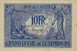 Luxembourg, 10 Franc, P34