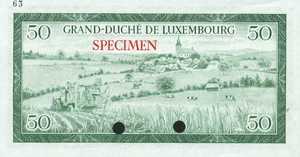 Luxembourg, 50 Franc, P51ct