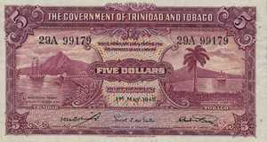 Trinidad and Tobago, 5 Dollar, P7b