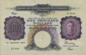 Malaya, 1,000 Dollar, P16