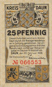 Germany, 25 Pfennig, D7.1a