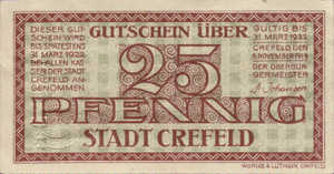 Germany, 25 Pfennig, C29.5