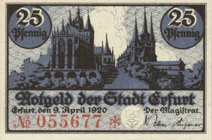 Germany, 25 Pfennig, E22.3d