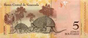 Venezuela, 5 Bolivar, P89New v1, B359e