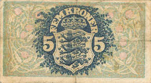 Denmark, 5 Krone, P25d