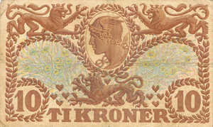Denmark, 10 Krone, P26i Sign.1