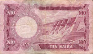 Nigeria, 10 Naira, P17b