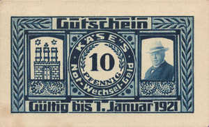 Germany, 10 Pfennig, 536.1b