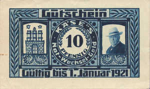 Germany, 10 Pfennig, 536.1b