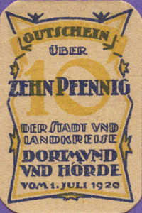 Germany, 10 Pfennig, D28.3a