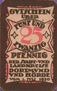 Germany, 25 Pfennig, D28.3d