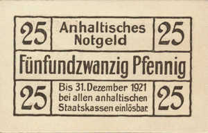 Germany, 25 Pfennig, A17.4b