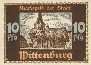 Germany, 10 Pfennig, 1445.1