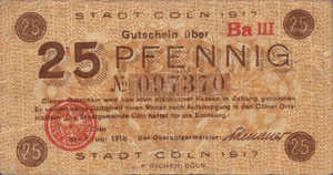 Germany, 25 Pfennig, K30.7a