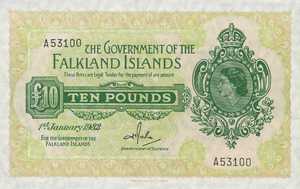Falkland Islands, 10 Pound, P11b