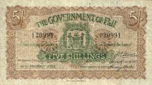 Fiji Islands, 5 Shilling, P25f