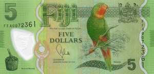 Fiji Islands, 5 Dollar, PNew