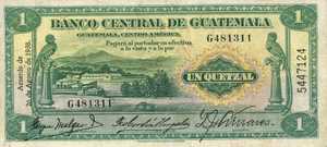 Guatemala, 1 Quetzal, P14a, BCG B9a