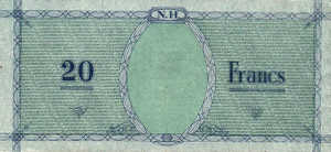 New Hebrides, 20 Franc, P2, 1702a