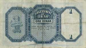 Iraq, 1 Dinar, P18a