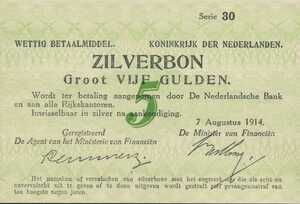Netherlands, 5 Gulden, P6a