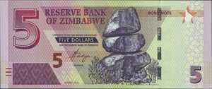 Zimbabwe, 5 Dollar, P100