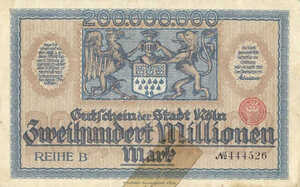 Germany, 200,000,000 Mark, 2684z