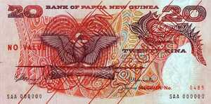 Papua New Guinea, 20 Kina, P4s1, B107as1