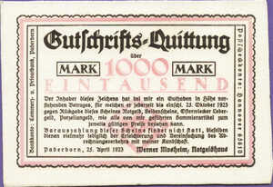 Germany, 1,000 Mark, 402