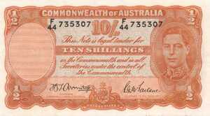 Australia, 10 Shilling, P25b