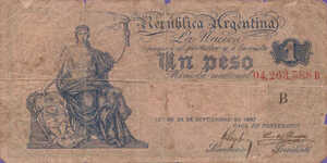 Argentina, 1 Peso, P243a, B239d