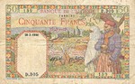 Algeria, 50 Franc, P-0084