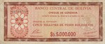 Bolivia, 5,000,000 Peso Boliviano, P-0193a