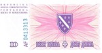 Bosnia and Herzegovina, 10 Dinar, P-0041a