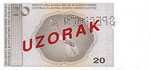 Bosnia and Herzegovina, 20 Convertible Mark, P-0066s2