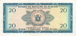 Burundi, 20 Franc, P-0010