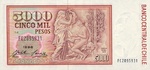 Chile, 5,000 Peso, P-0155e 14