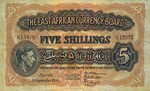 East Africa, 5 Shilling, P-0028b v4,B217i