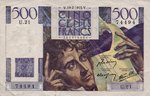 France, 500 Franc, P-0129a