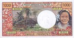French Pacific Territories, 1,000 Franc, P-0002a