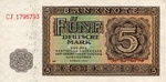 Germany - Democratic Republic, 5 Deutsche Mark, P-0011b PN162
