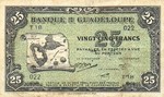 Guadeloupe, 25 Franc, P-0022b