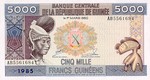 Guinea, 5,000 Franc, P-0033a