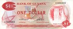 Guyana, 1 Dollar, P-0021a Sign.2
