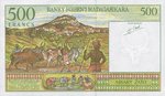 Madagascar, 100/500 Ariary/Franc, P-0075b