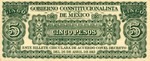 Mexico, 5 Peso, S-0628c